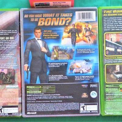 XBOX GAMES (3) MIDTOWN MADNESS 3, CRIMSON SKIES HIGH ROAD, 007 Nightfire Platinum Hits Microsoft