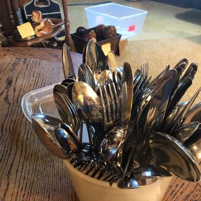 Set of Rogers Stainless Flatware Silverware 