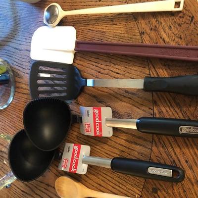 Lot of kitchen utensils