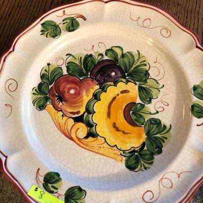 3 decorative oversized plates 
