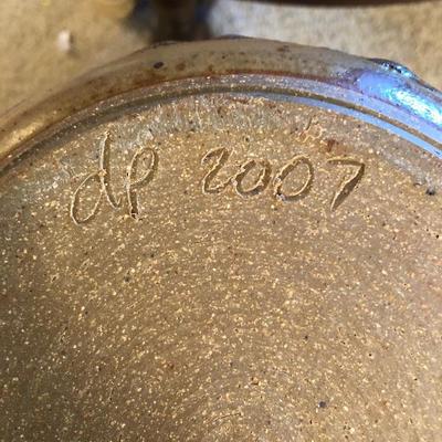 Pottery casserole covered dish 