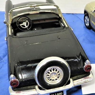 1956 FORD T-Bird Thunderbird Revell BLACK Diecast TOY CAR 1/18 Scale