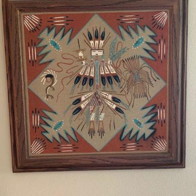 Native American sand painting