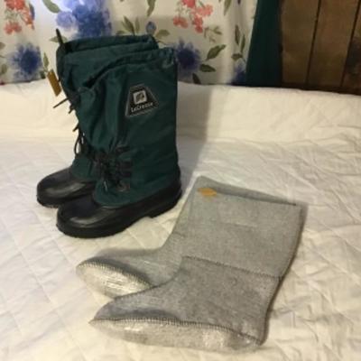 #DBR-15.  Lacrosse boots, size 9