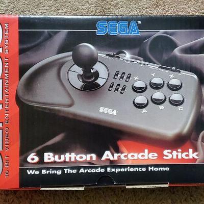 Vintage Sega Genesis VES 6 Button Arcade Stick in Box