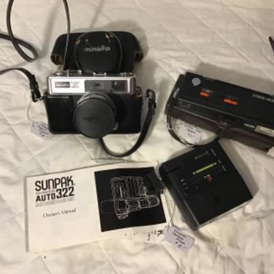 #DBR-23.  SunPak electric flash, Minolta cameras