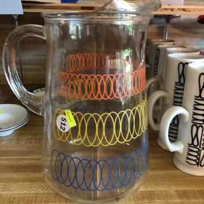 Vintage Glass Pitcher