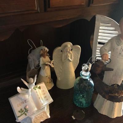 Assortment of Pretty Figurines: Angels and More
