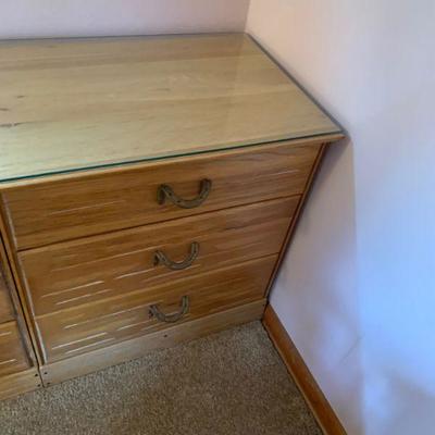1950's 3 drawer dresser #2 Ranch Oak