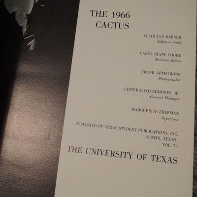 UT Yearbook Cactus 1966
