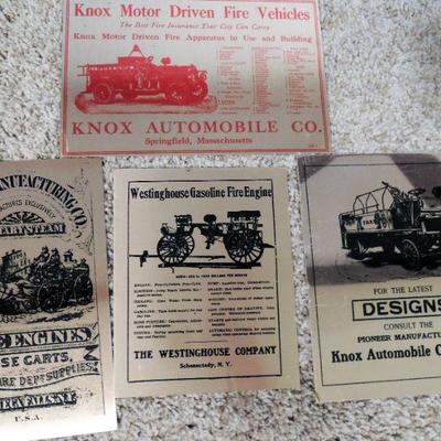 BRASS Advertising FIREFIGHTING FIRE TRUCKS