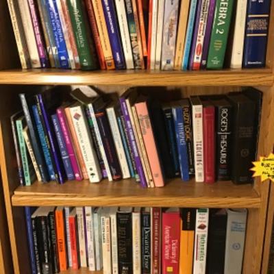 #dbr61.  Three shelves of math and miscellaneous books