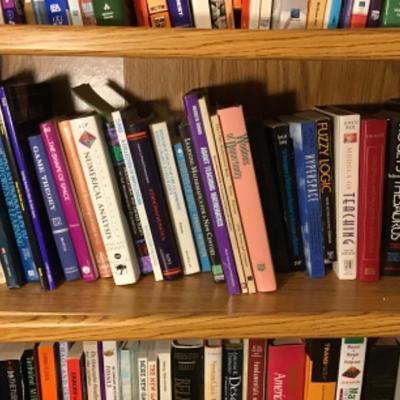 #dbr61.  Three shelves of math and miscellaneous books