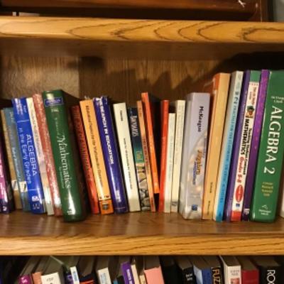 #dbr61.  Three shelves of math and miscellaneous books