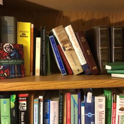 #dbr62.  Three shelves of math and miscellaneous books