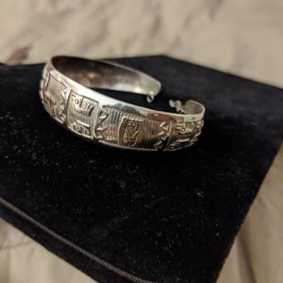 Peru sterling silver cuff bracelet
