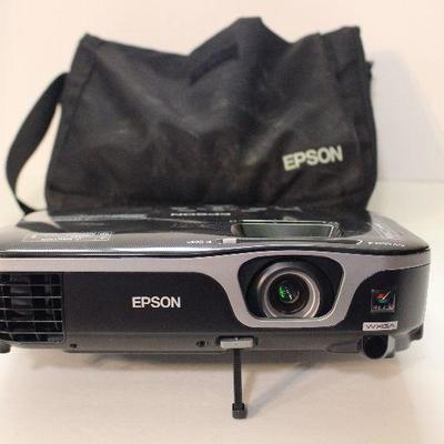 P-6 Home Media Epson Projector EX7210 Projector Power Cable Case Remote