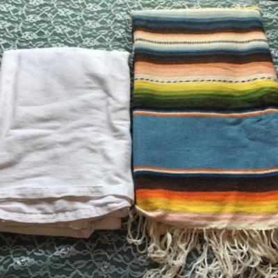 #mb26.  Mexican blanket and cotton blanket