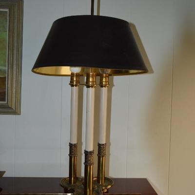 Stunning Classic Black and Brass Lamp
