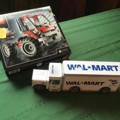 #mb46.  Lego technic number 8261 and Walmart tin