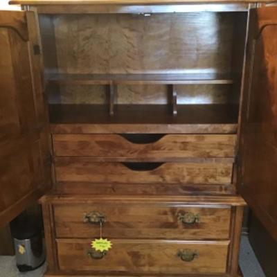 #mb51. Wood armoire