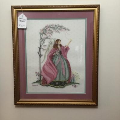 #mb79. Cross stitch angel picture