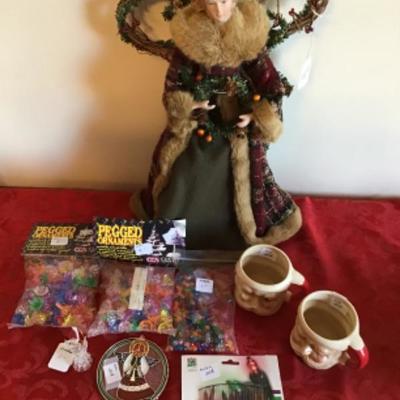 #gb5.  Tree topper, vintage mugs and ornaments