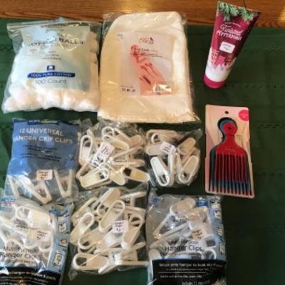 #gb43.  Books, cotton balls, lotion and picks