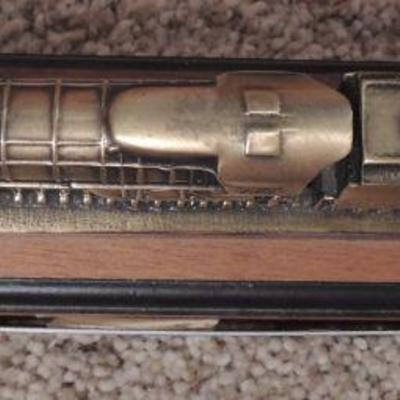 Bronze Union Pacific Train Statue