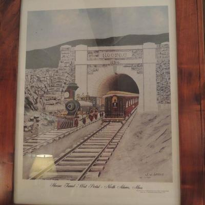RAILROAD Train Framed Art Poster