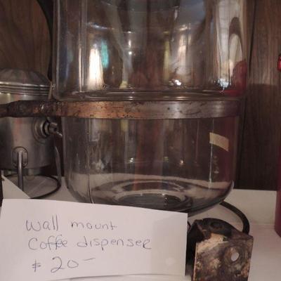 Antique Wall Mount Coffee Dispenser