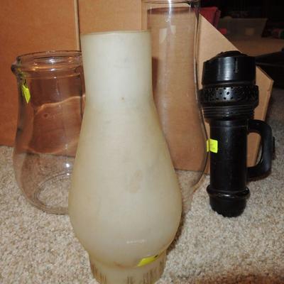 Lot of 4 Gas Lantern Parts