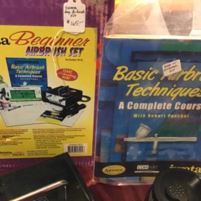 #tr1.  Iwata beginner airbrush set â€”- like new!