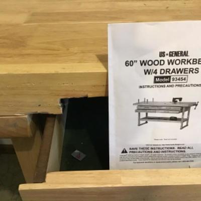 #tr36.  60 inch wood workbench