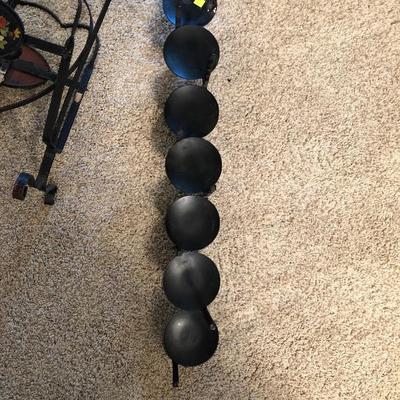 Metal magazine stand and candle holder