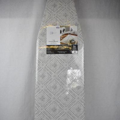 T-Leg Ironing Board by Mainstays. White/Gray Cover - New