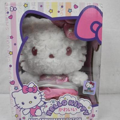 Hello Kitty 45th Anniversary Deluxe Edition Collectible Hello Kitty Plush - New