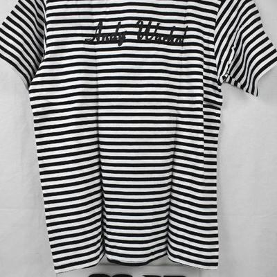 T-Shirt Size Medium B&W Striped. SPRZ NY Andy Warhol The Factory - New