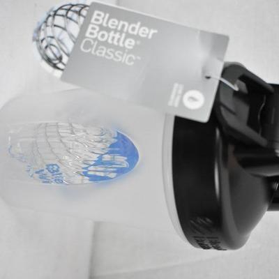 BlenderBottle 20oz Classic Shaker Cup Clear/Black - New