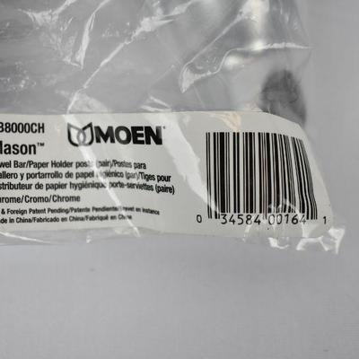 Moen Mason Towel Bar/Paper Holder Posts Pair - New