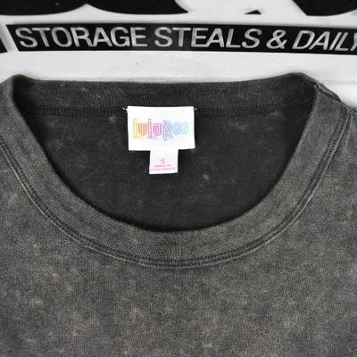 LuLaRoe Vintage T Shirt size Small, Brown/Black Acid Wash - New