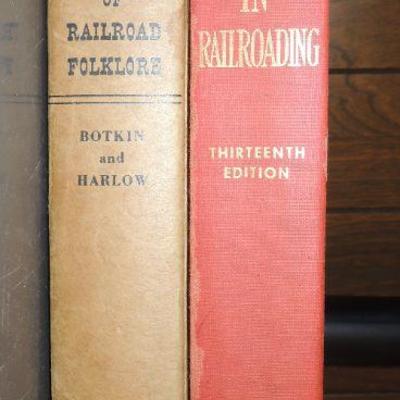 Books. 2 Hard Cover Treasury of Railroad Folklore and Who's who in Railroading