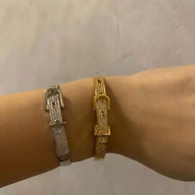 Rhinestone Buckle Bracelets 