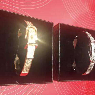 Rhinestone Buckle Bracelets 