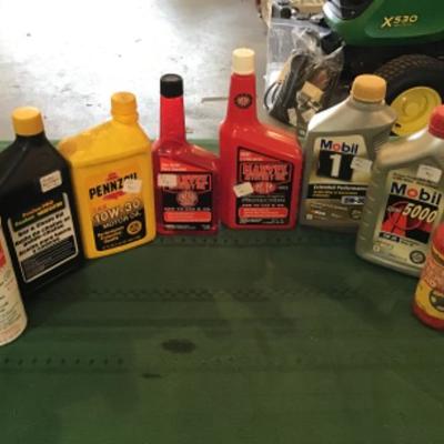 #a62.  Miscellaneous liquids-all about half full