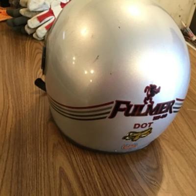 #a67.  Vintage Fulmer helmets end has some scratches