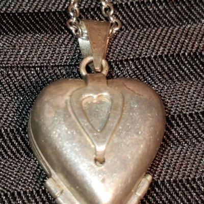 Silver Open Heart Locket