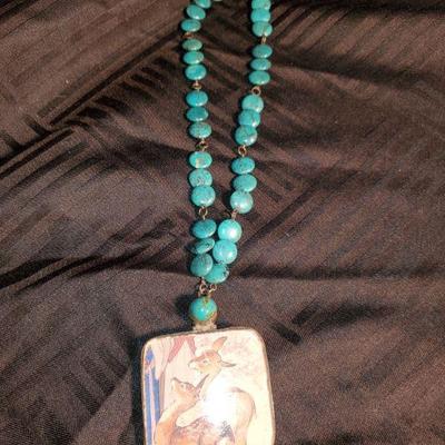 Turquoise and Silver Necklace