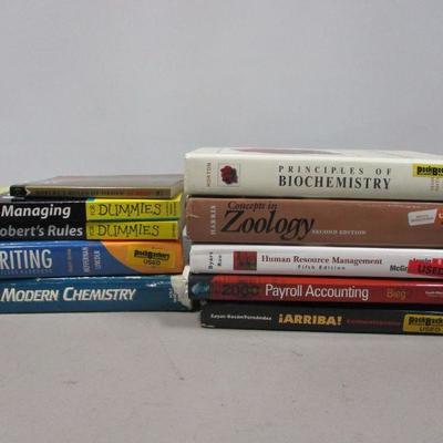 Lot 251 - Books - Robert's Rules -Chemistry - Zoology - Accounting