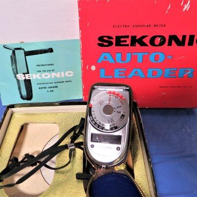 Vintage Camera Sekonic Photo Light Exposure Meter Auto Leader L-38 Electric - Original Box Japan